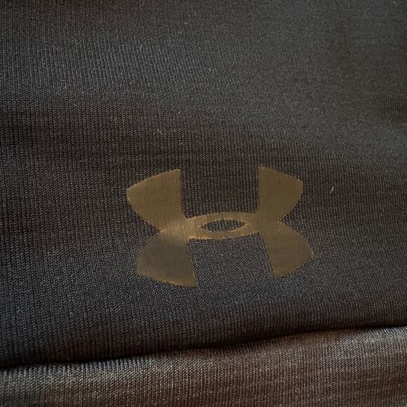 Under Armour Shirt Mens Large Black Loose Coldgear 1/2 Zip Performance Fleece - Picture 4 of 10